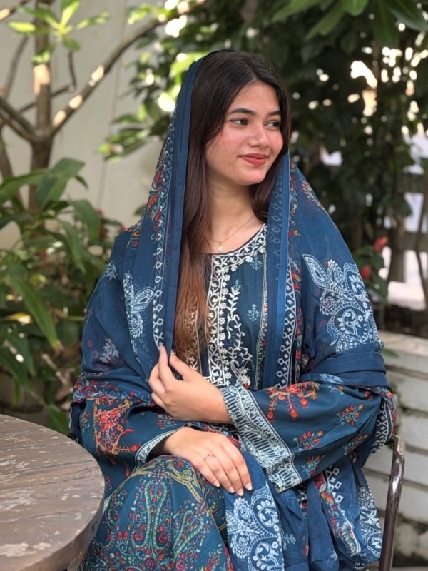 Deep Blue Pakistani Suit [PC038]