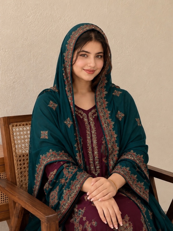 Premium Muslin Silk Suit [MS007]